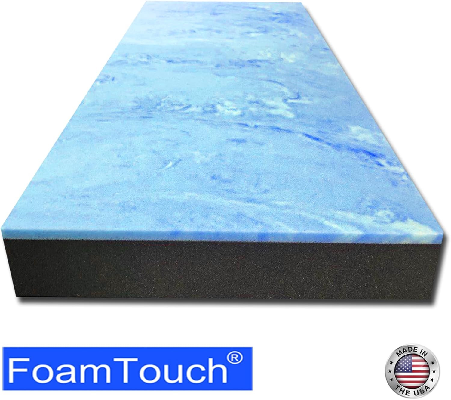 6'' Gel Memory Foam Bunk Mattress - RV Replacement, 34'' x 72'', No Cover Includ gallery