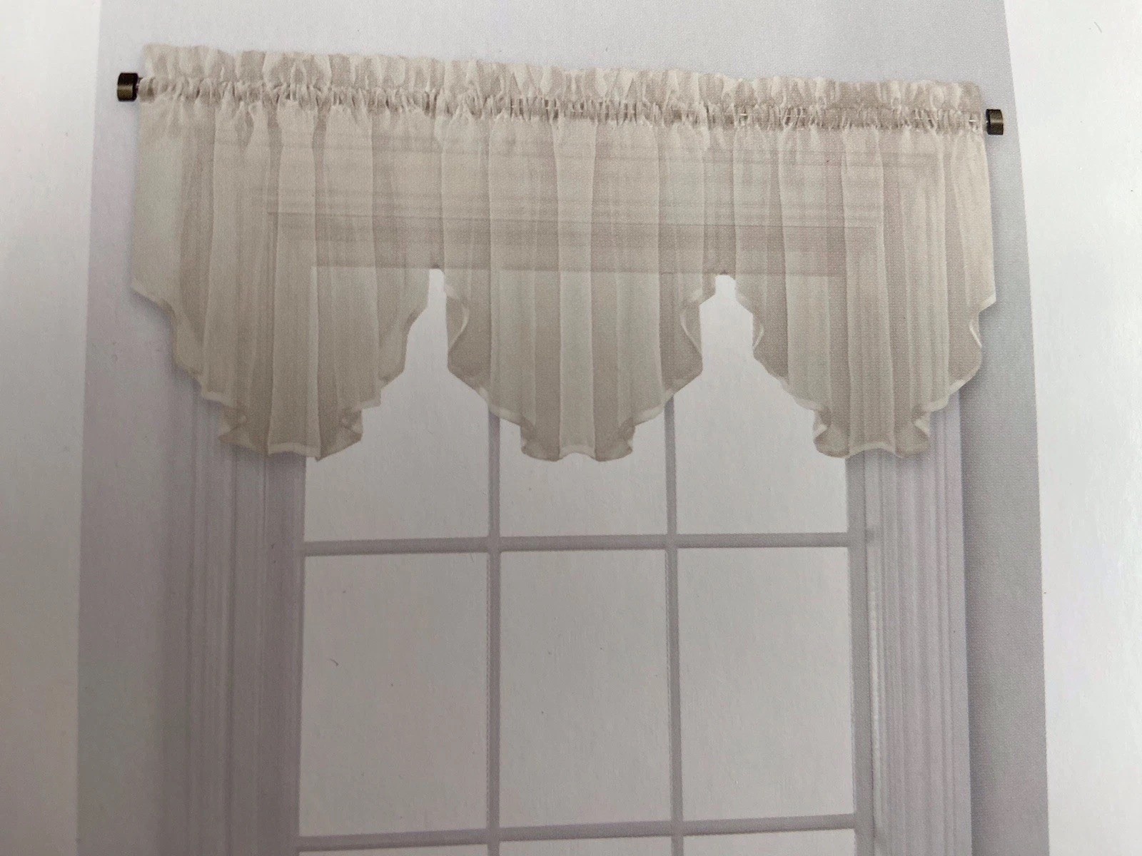 54x20 Single Rod Pocket Ascot Valance gallery