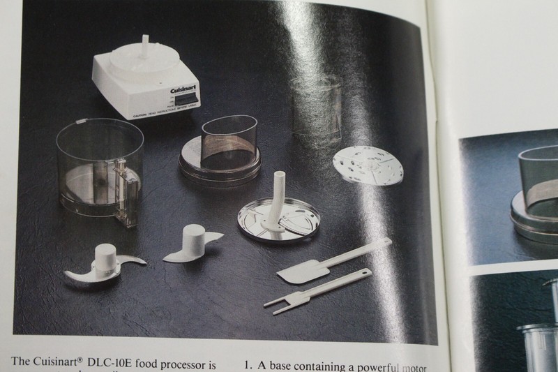Cuisinart DLC-10E Instruction Manual with Recipes Inserts and Bag Vintage 1981 gallery