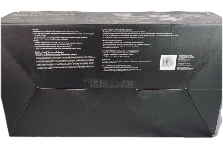 Sharper image Premium Cookware set 10pc ceramic non stick Tri-ply Stainless New gallery