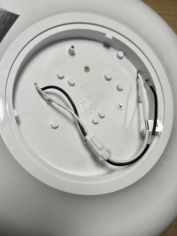 LED White Music Bluetooth Ceiling Speaker Light Fixture IP44 READ no mount gallery
