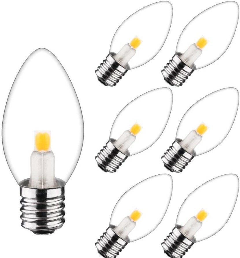 LED Night Light Bulb – C7 E12 LED Bulbs – Candelabra Light Bulbs, 0.6 6 Pack gallery