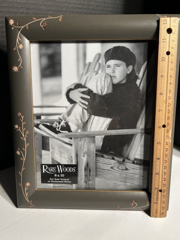 Rare Woods Picture Frame 8 x10 Single Photo Free Standing Portrait or Landscape gallery