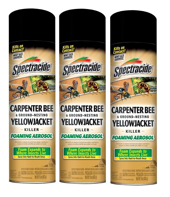 3~Spectricide Carpenter Bee & Ground-Nesting Yellowjacket Killer Foaming Aerosol gallery