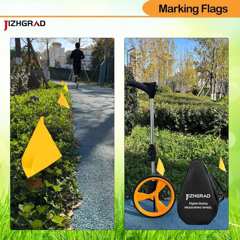 Versatile Yellow Marker Flags 15x5 Inch - Ideal for Lawn, Survey & Dog Training gallery