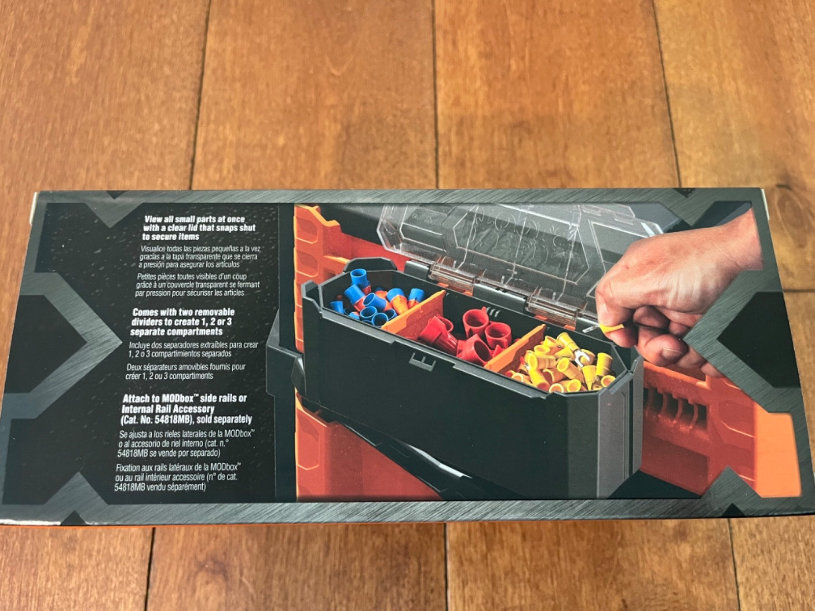 Klein Tools Modbox Parts Bin With Clear Lid Portable Tool Storage Organizer gallery