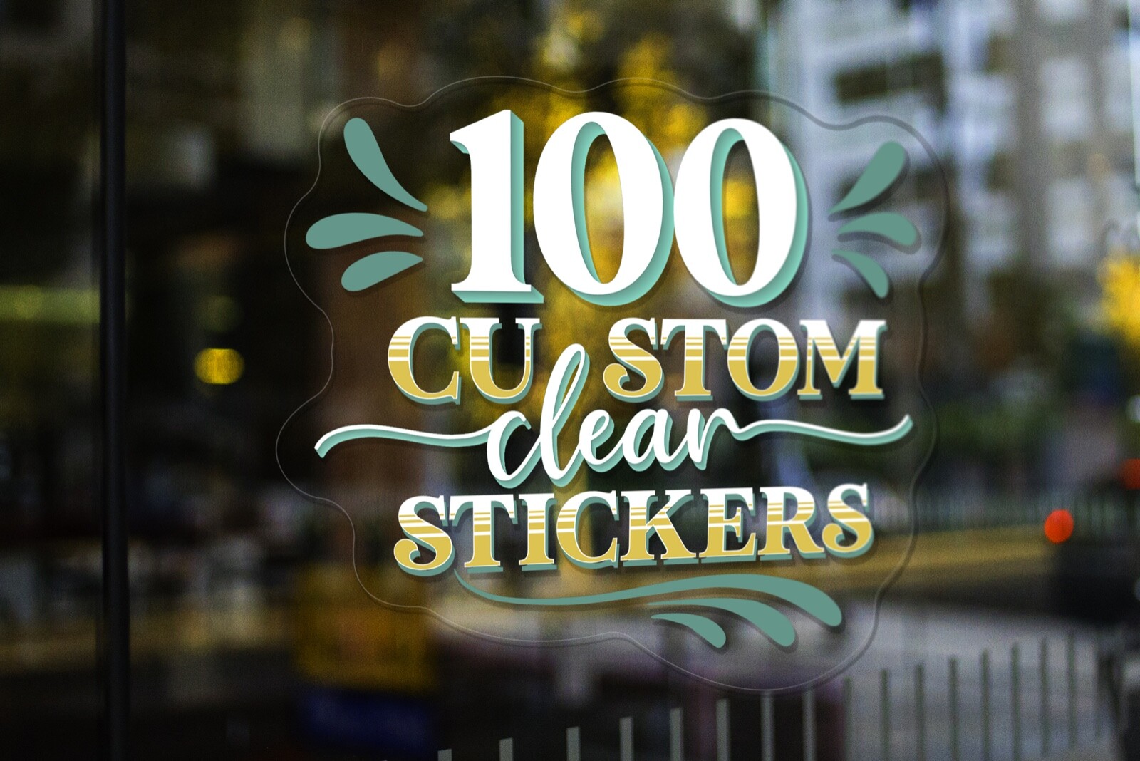 100 Custom clear stickers Custom clear decals Your graphic print on clear vinyl gallery