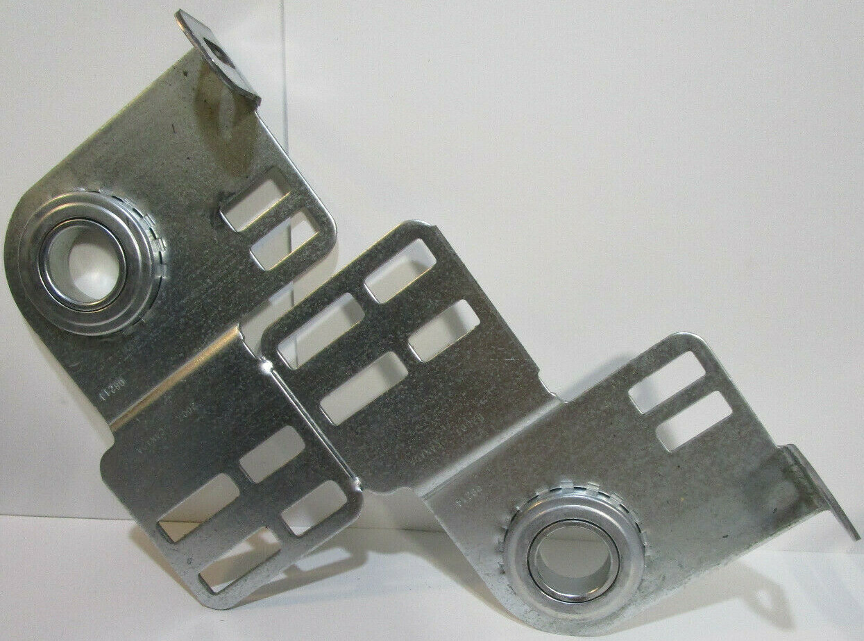Pair Rounded Residential Garage Door End Bearing Brackets 1" ID Bearings gallery