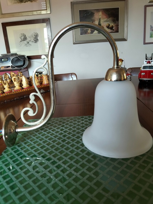 DEVON & DEVON BRASS GLASS WALL SCONCE LAMP gallery