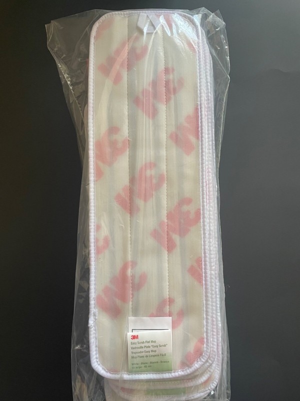 5 Count - 3M 18" Microfiber Flat Mop Pads Head, Commercial Washable, Wet or Dry gallery