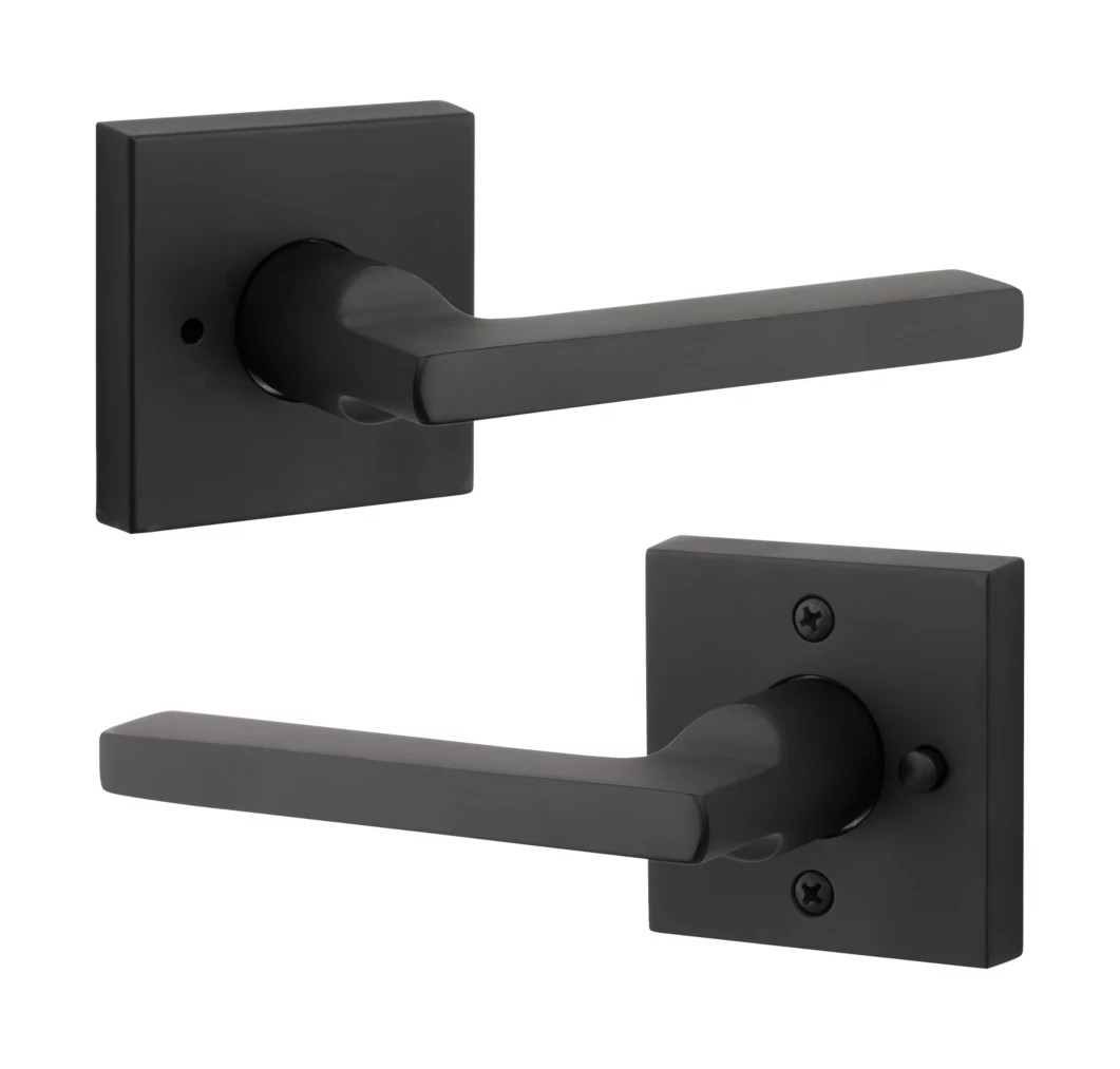 Baldwin Reserve PSSQUCSR190 Passage Square Lever Door Handle - Satin Black NIB gallery