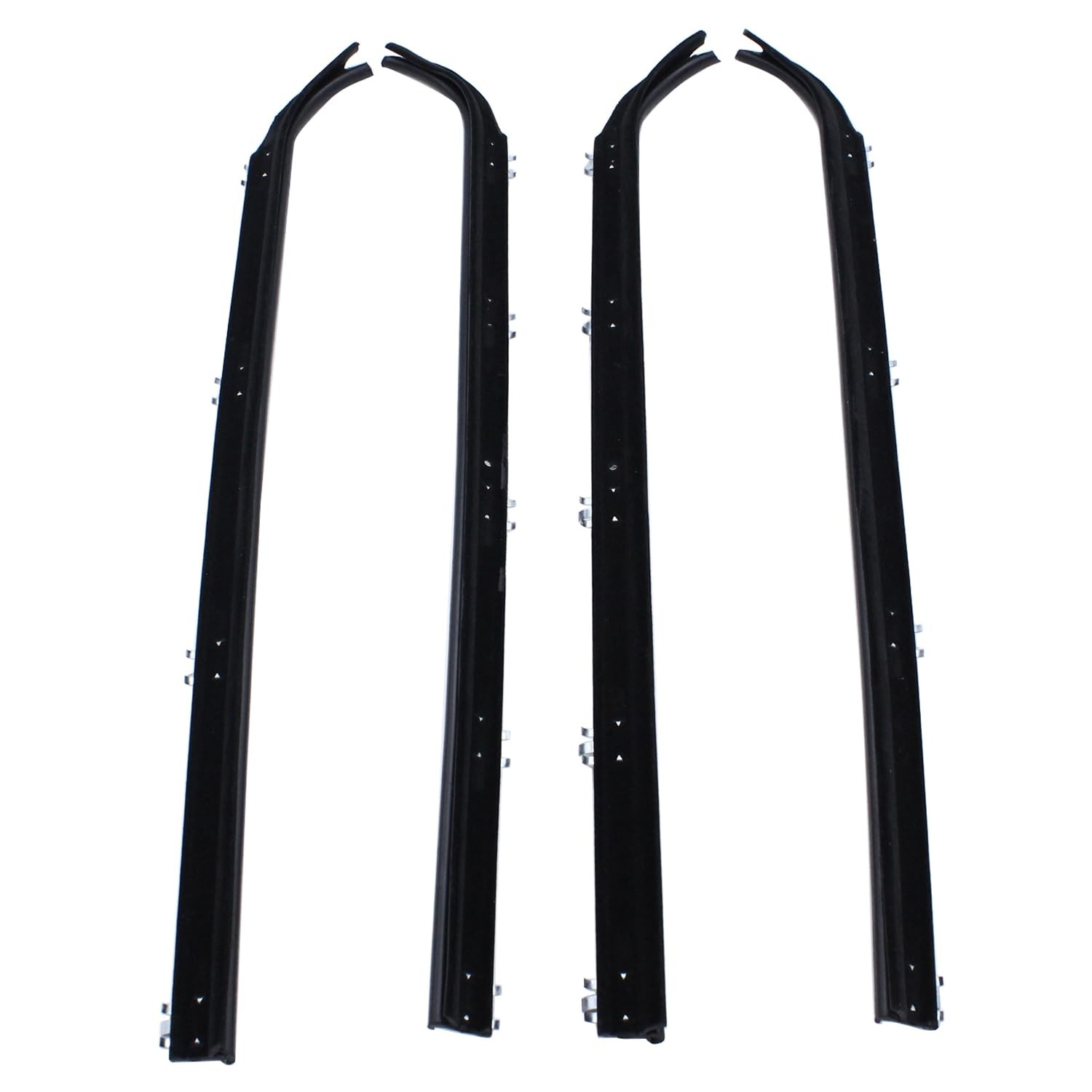 4 pcs/Set Inner & Outer Window Sweep Felts Seals Black Weatherstrip Kit E7TZ1... gallery