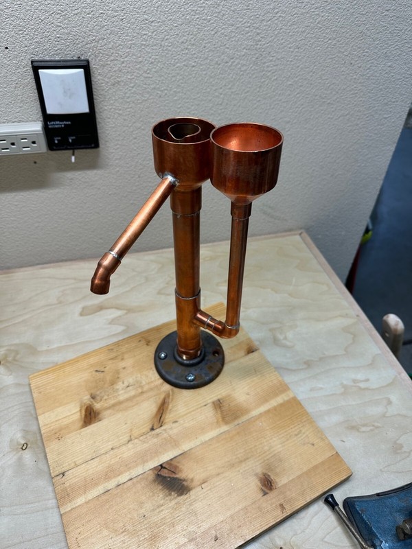 Handcrafted Copper Proofing Parrot for distilling. Fully assembled Free shipping gallery