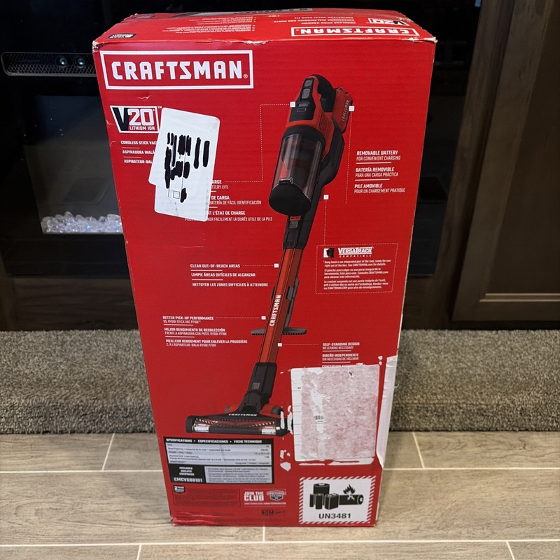 CRAFTSMAN V20 Cordless Stick Vacuum Kit, Removable Battery Included (CMCVS001D1) gallery