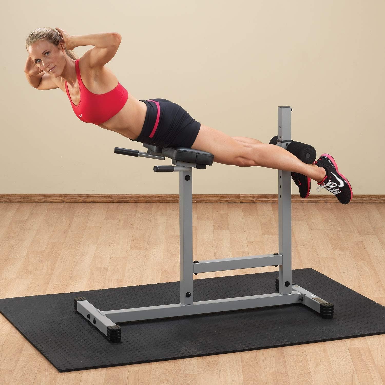 Body-Solid Back Hyperextension Machine for Lower Back Extension, Ab Crunch gallery