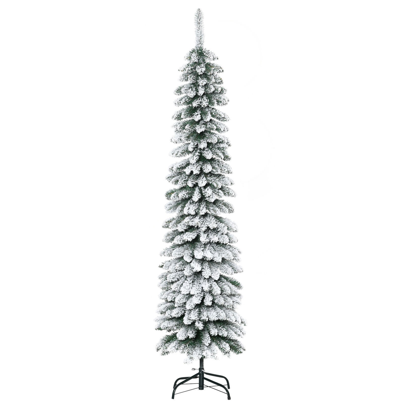 6' Unlit Snow-Flocked Artificial Christmas Tree Holiday Decoration with 395 Tips gallery