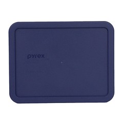 Pyrex Rectangular 6 Cup Storage Lid Cover Dark Blue 7211-PC New for Glass Dish