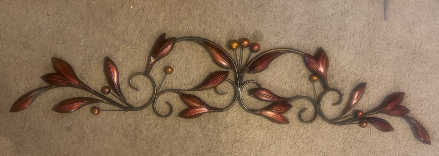 Metal Copper & Black Colored Wall Hanging 41 1/2” X 9” gallery