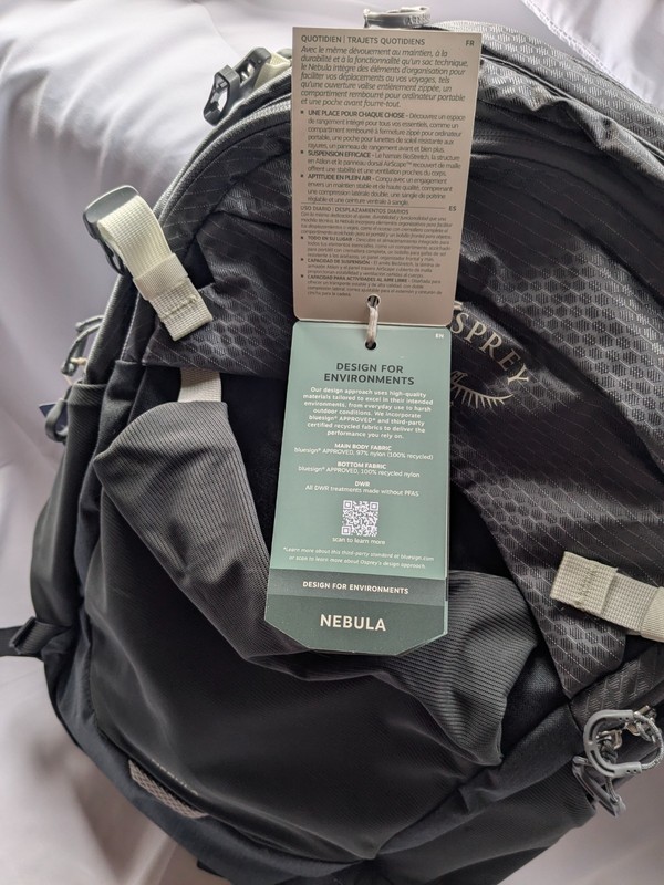 Osprey Nebula Backpack, NEW WITH TAGS, 32L, Phantom Grey Heather 5