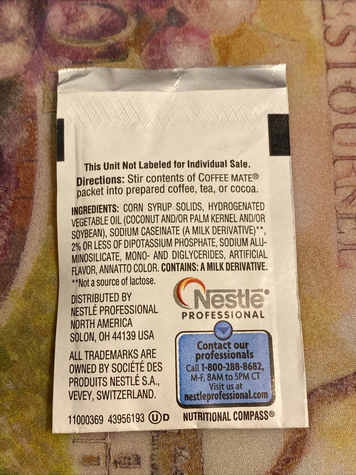Nestle Coffee-Mate Original Powdered Creamer (3g Packets, 100 ct.)~BB 1/18/2026. gallery