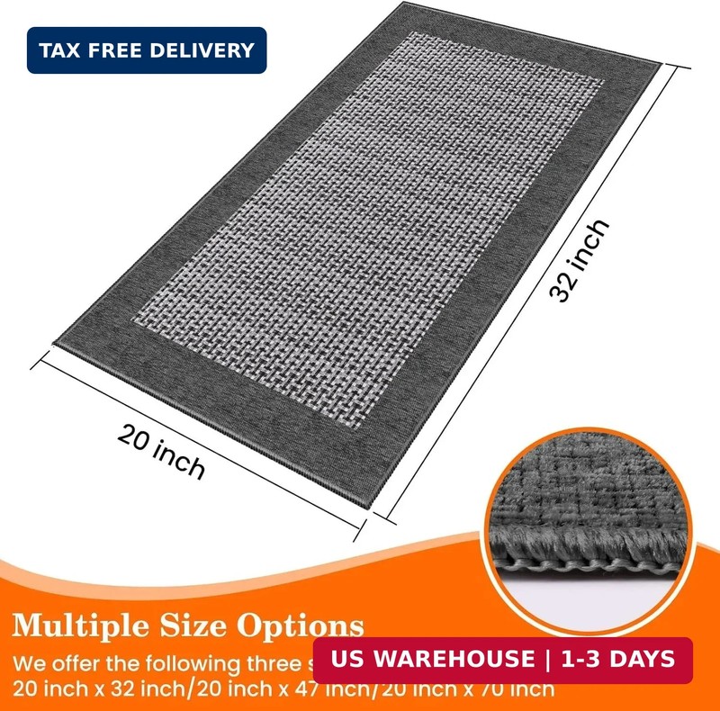 StepRite Kitchen Rugs, Kitchen Mats for Floor, 32"x20" Non-Slip Machine-Washable gallery