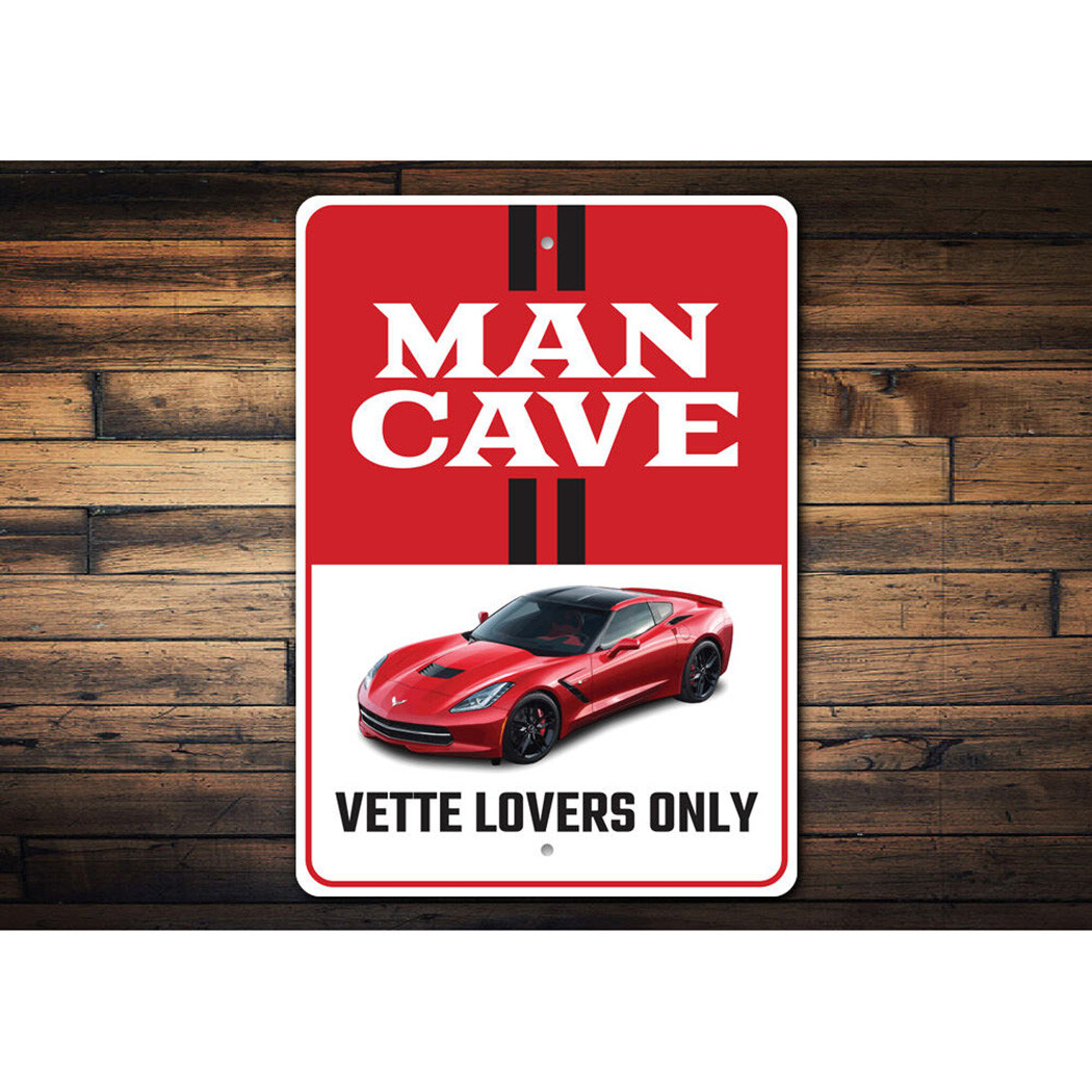 Vette Lovers Only Chevy Corvette Metal Sign Chevrolet Automotive Car Man Cave gallery