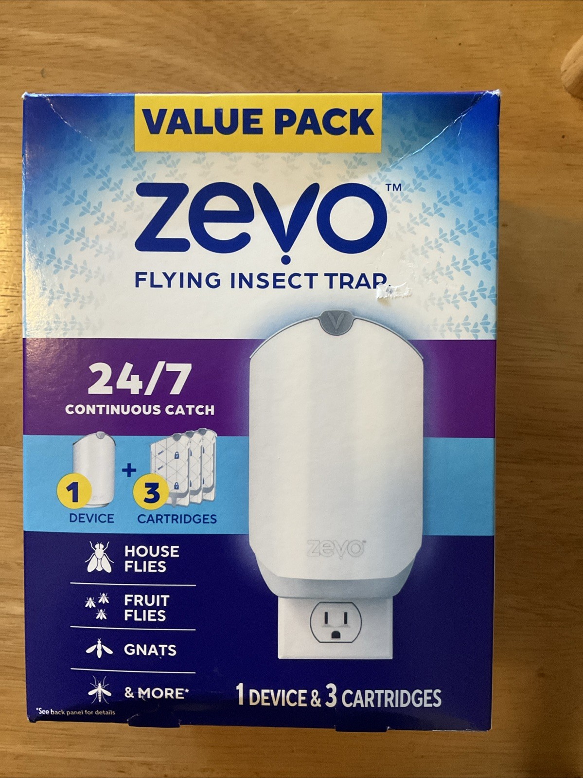 Zevo Flying Insect Trap & 3 Cartridge Starter Kit-No Assembly Required gallery