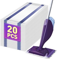 Compatible Disposable Mop Pad Refill for Wet Jet Mop – Super Absorbent 20 Count