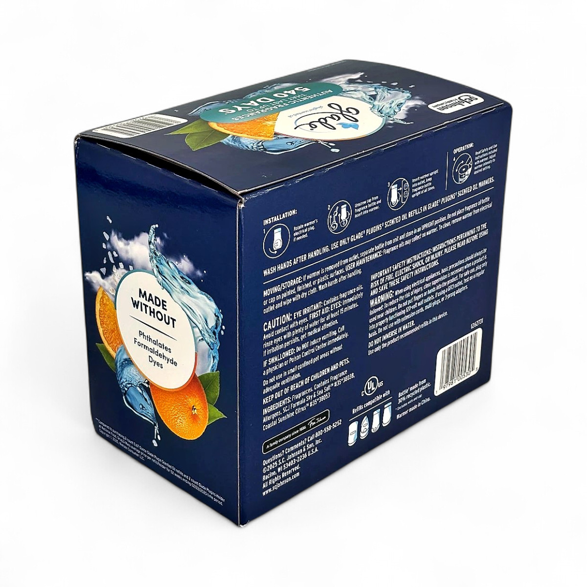 Glade Plugins Scented Oil Warmer 9-Refills Sky Sea Salt/Coastal Sunshine Citrus gallery