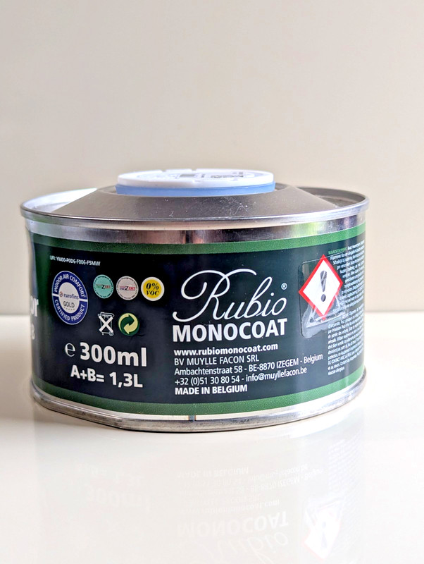 Rubio Monocoat Accelerator Component B - 300 mL Metal Can - Made in Belgium NEW gallery