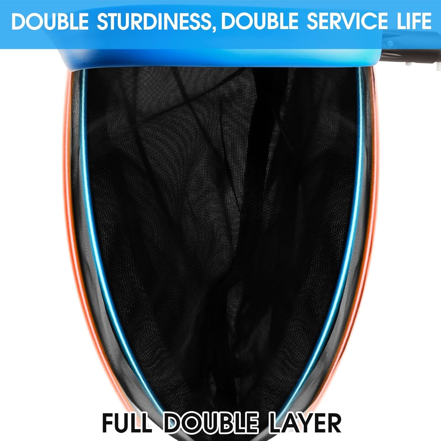Pool Leaf Rake Net 17.5" Heavy Duty Deep Skimmer for Swimming Pool Cleaning gallery
