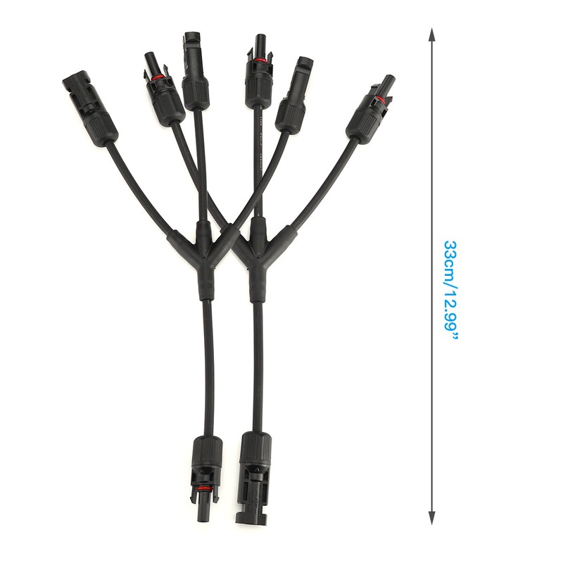Solar Panel Connectors Y Branch Parallel Adapter Cable Wire Plug Tool Kit B6 gallery