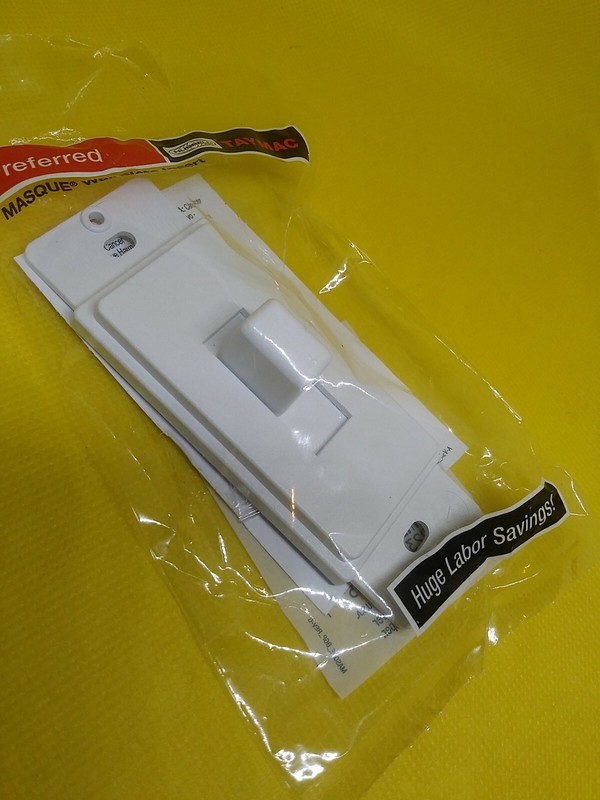 (2 pcs) TAYMAC MASQUE 1-Gang Toggle Switch Cover-Up Adapter AD70W (White) gallery