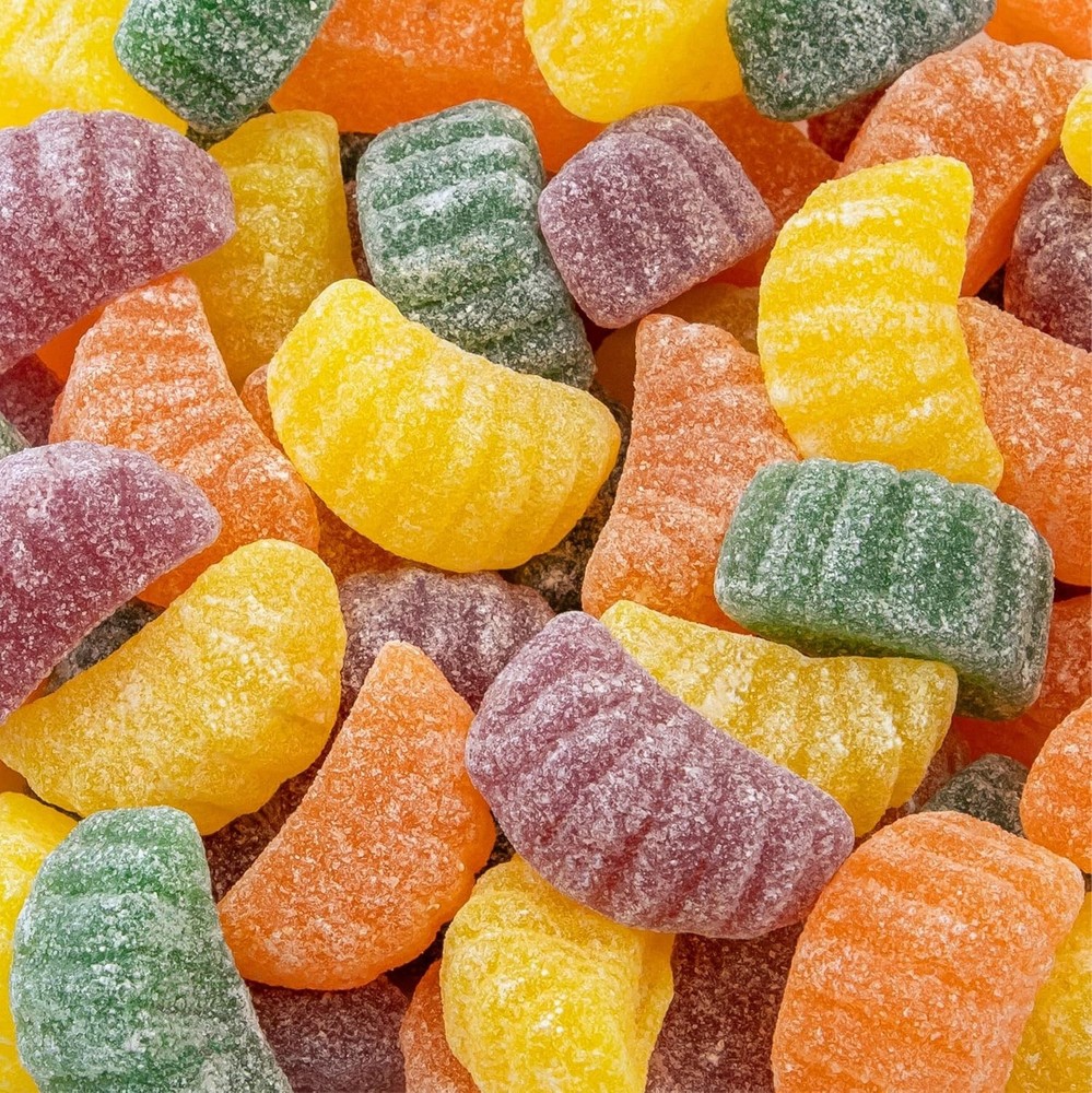 Fruit Slices 1-Pound Bag | Assorted Flavors Jellies | Dye Free Candy