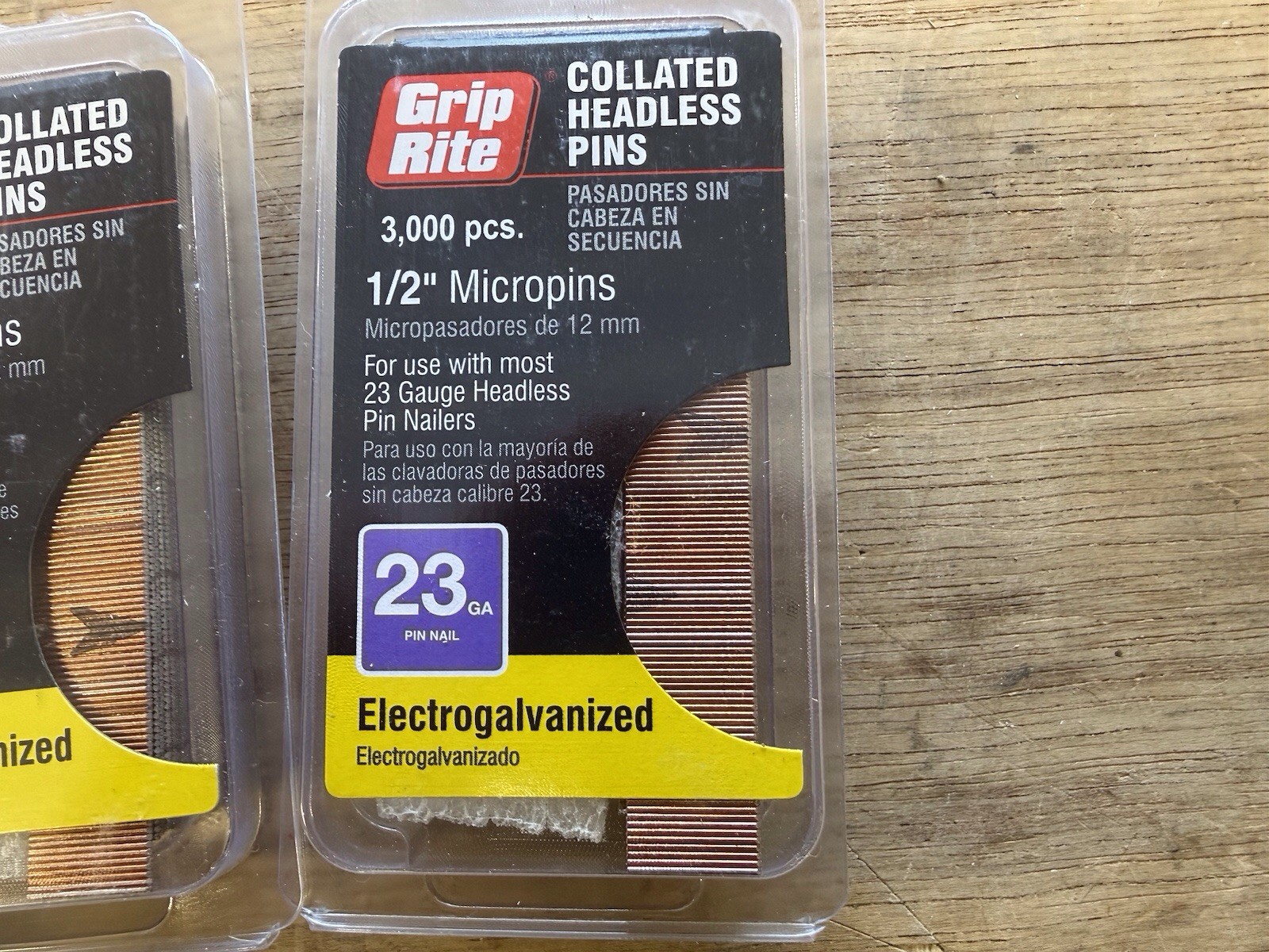 5 Pkgs New Grip Rite Collated Headless Pins 1/2” 23 Ga 3000pcs In Each gallery
