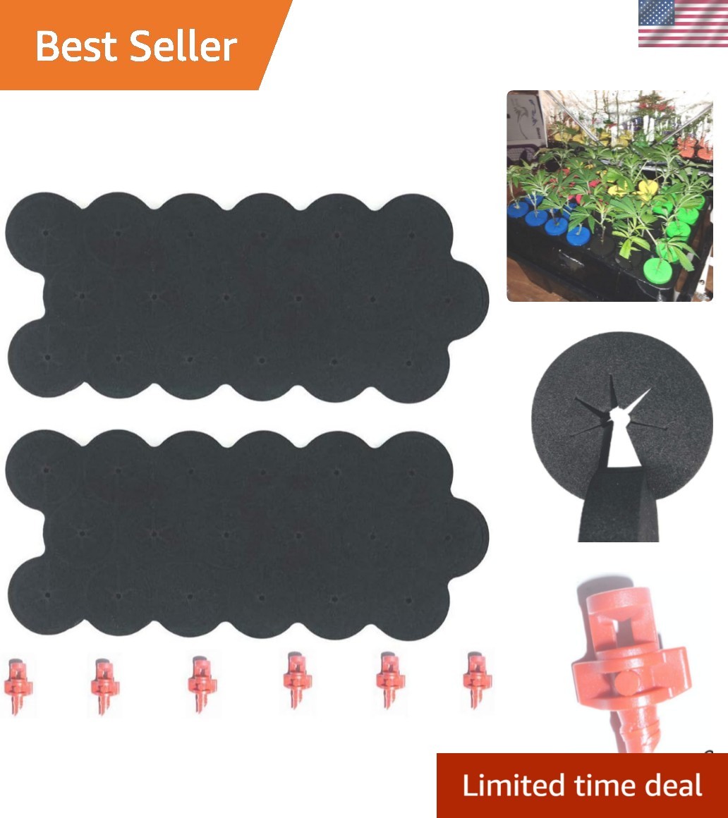 1.625 Inch Cloning Collars with 6 Aeroponic Sprayers - Pack of 36 for Indoor ... gallery