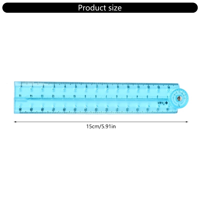Clear Drawing Ruler Folding Ruler Straight Ruler Measuring length 0-30cm gallery
