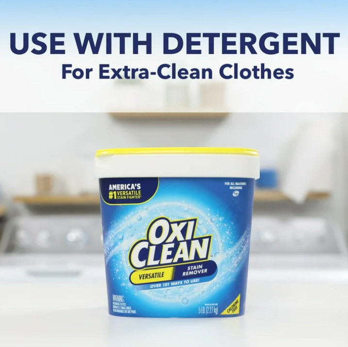 OxiClean Versatile Stain Remover Powder for Around the Home and Laundry , 5 lb gallery