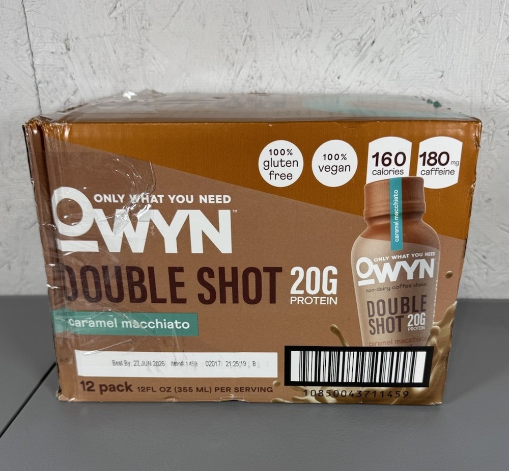 Caramel Roasted Coffeee Shot 12 Oz (Case Of 12) by Owyn Best By 06/27/2026