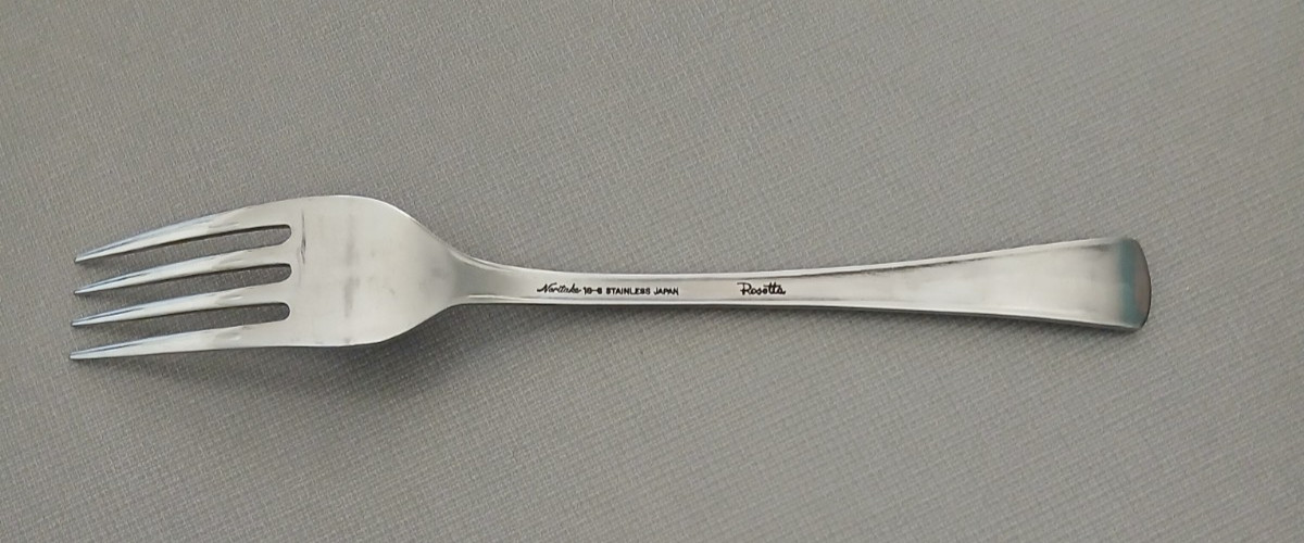 Noritake 18-8 Stainless Japan ROSETTA DINNER FORK 7 1/4" Flatware Silverware gallery