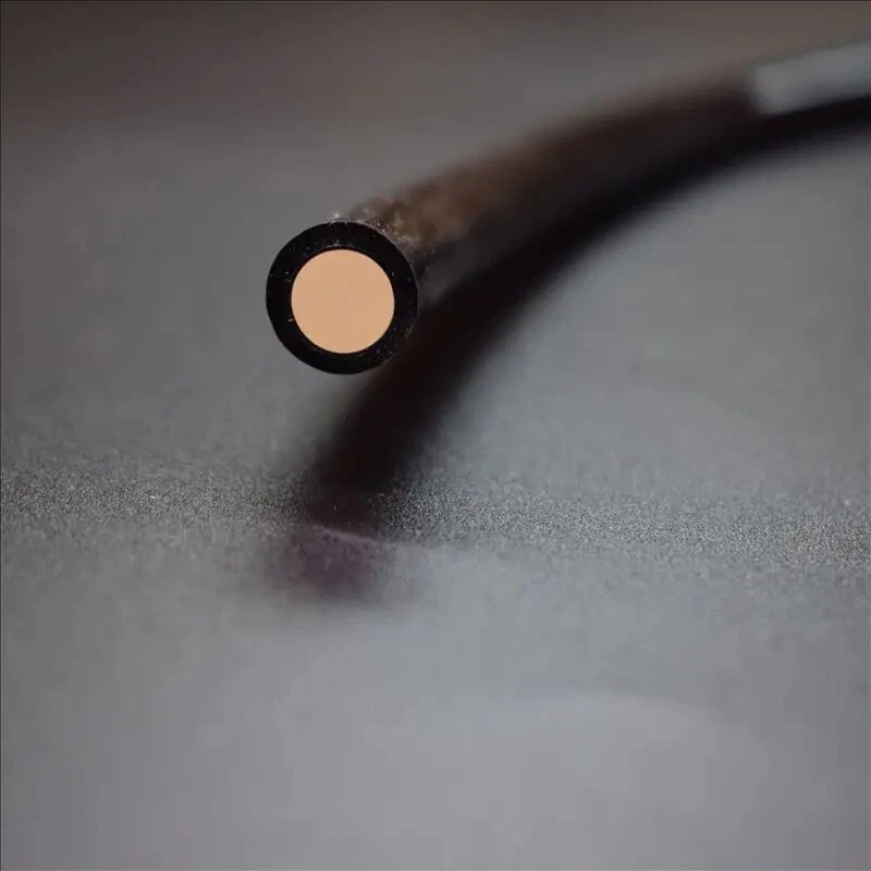 Black Cover Super Bright Solid Core End Glow Optic Fiber 1~10mm Thick Cable gallery