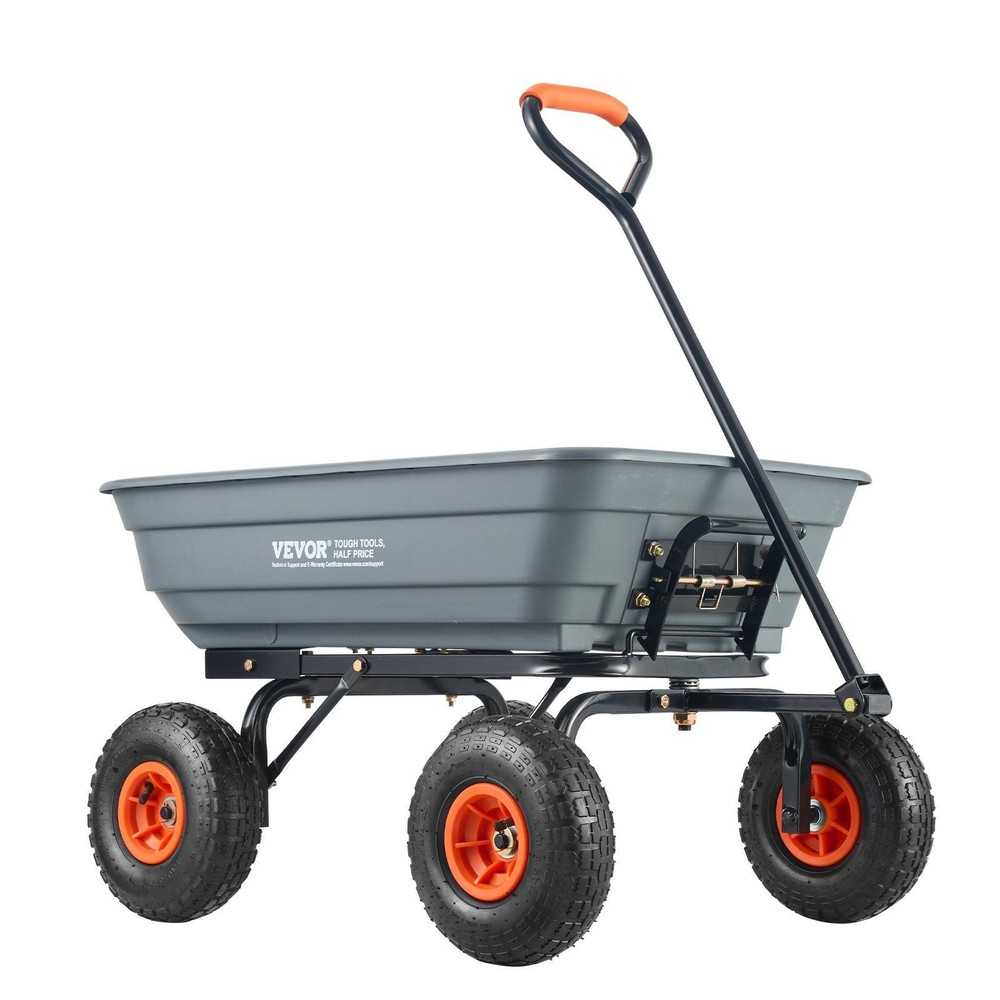 Stable 600lb Yard Wagon 10in Wheels Even Pressure Distribution
