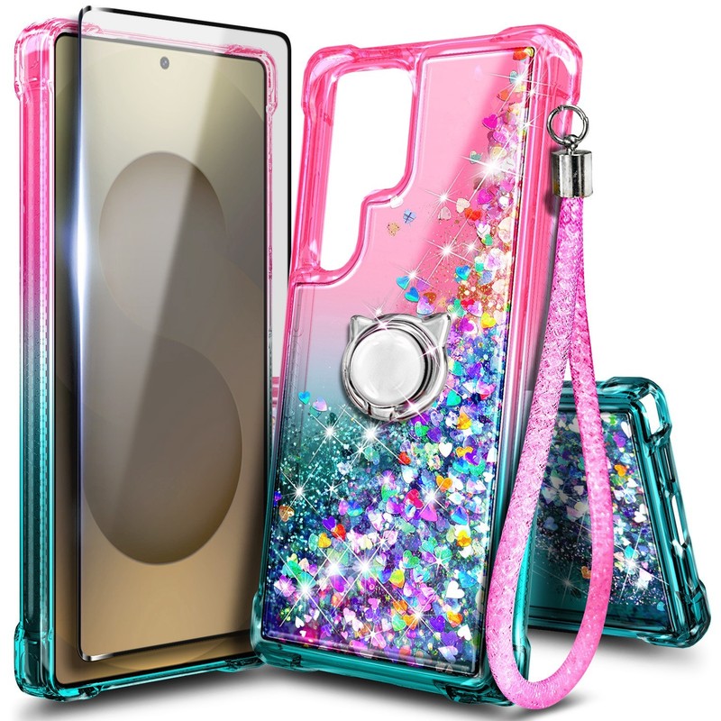 For Samsung Galaxy S26 + Plus Ultra Glitter Case + Lanyard & Screen Protector gallery