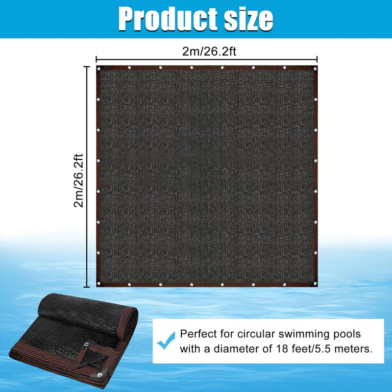 24Ft round Leaf Net Pool Covers for above Ground Pool - 24Ft Winter Cover Mesh gallery
