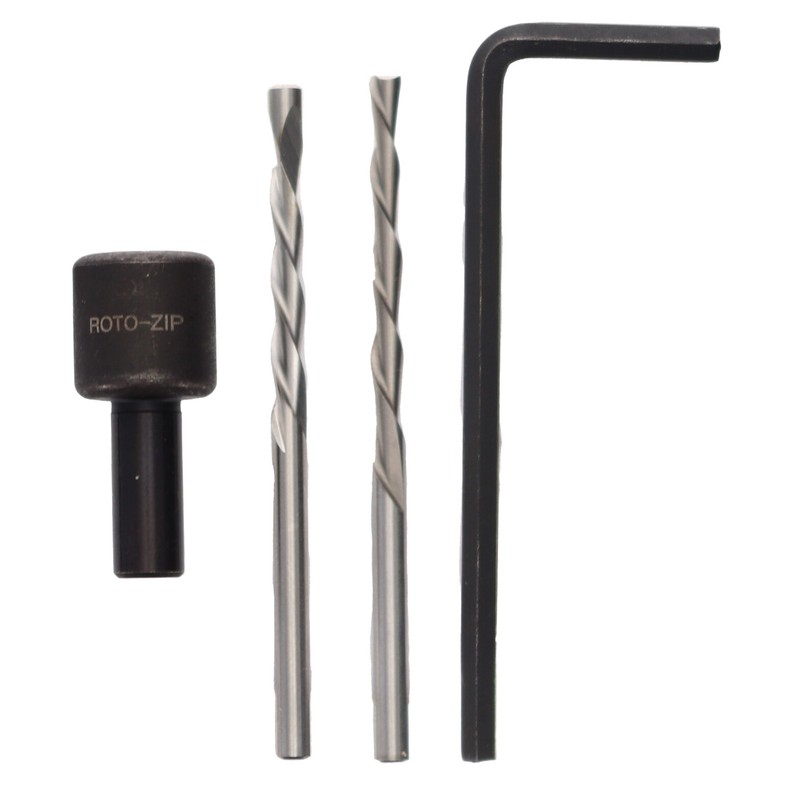 RotoZip CH01 Chuck Adapter 1/4" Chuck Mount Size to 1/8" Chuck Capacity (2-Pack) gallery