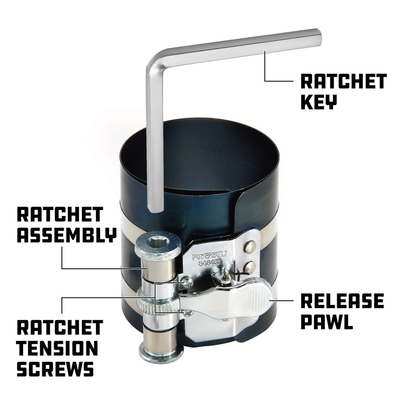 Powerbuilt Piston Ring Compressor , Range from 2 in. to 5 in. - 648433 gallery