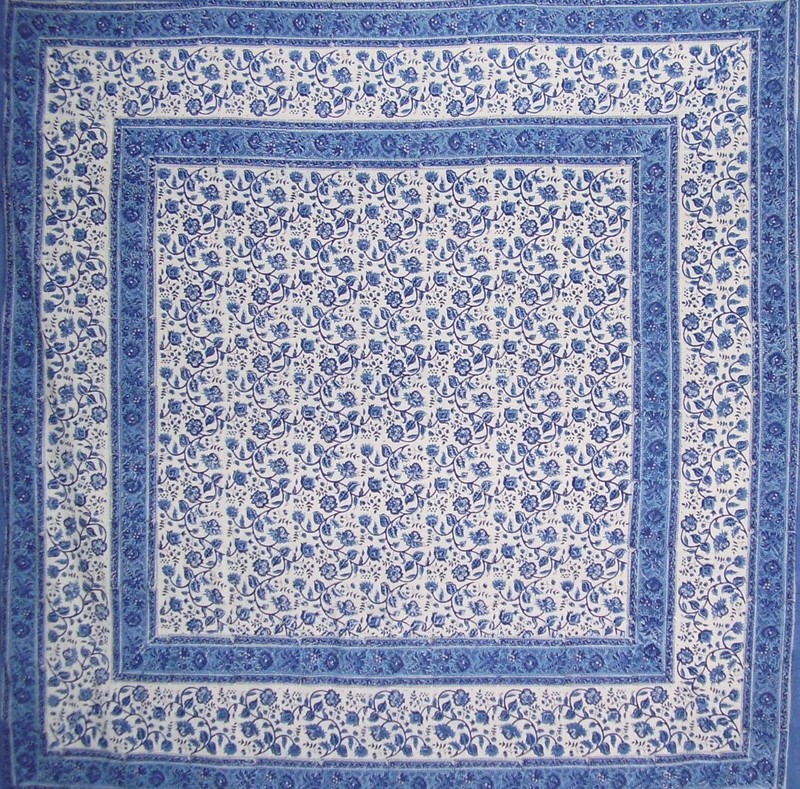 Rajasthan Block Print Reversible Duvet Cover Cotton 92" x 88" Fits Full-Queen gallery