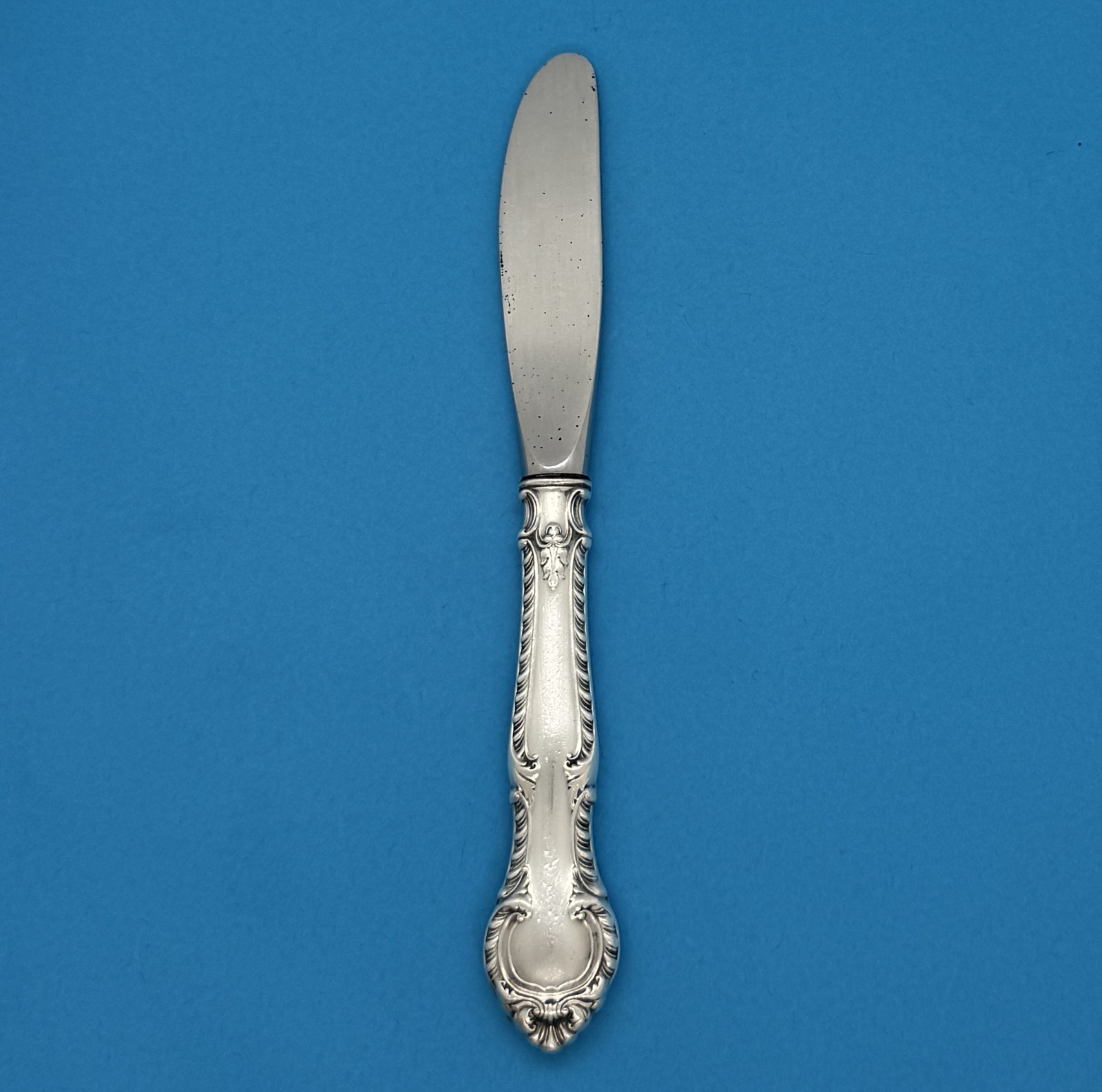 GORHAM ENGLISH GADROON 1939 STERLING SILVER NO MONO BUTTTER SPREADER 6.25" READ gallery