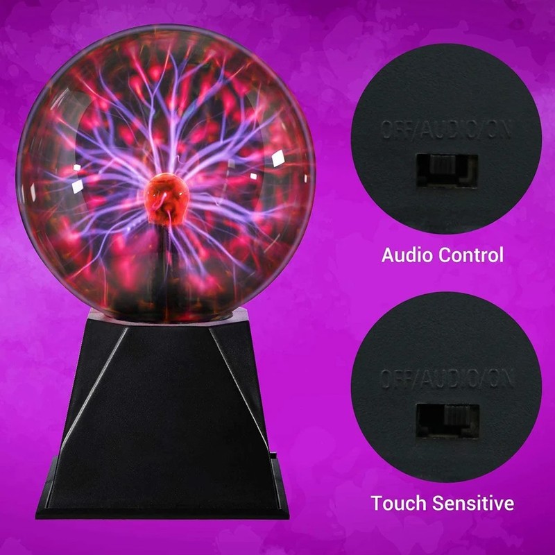 Plasma Globe Touch & Sound Sensitive Ball Lamp Electric Lightning Novelty Light gallery
