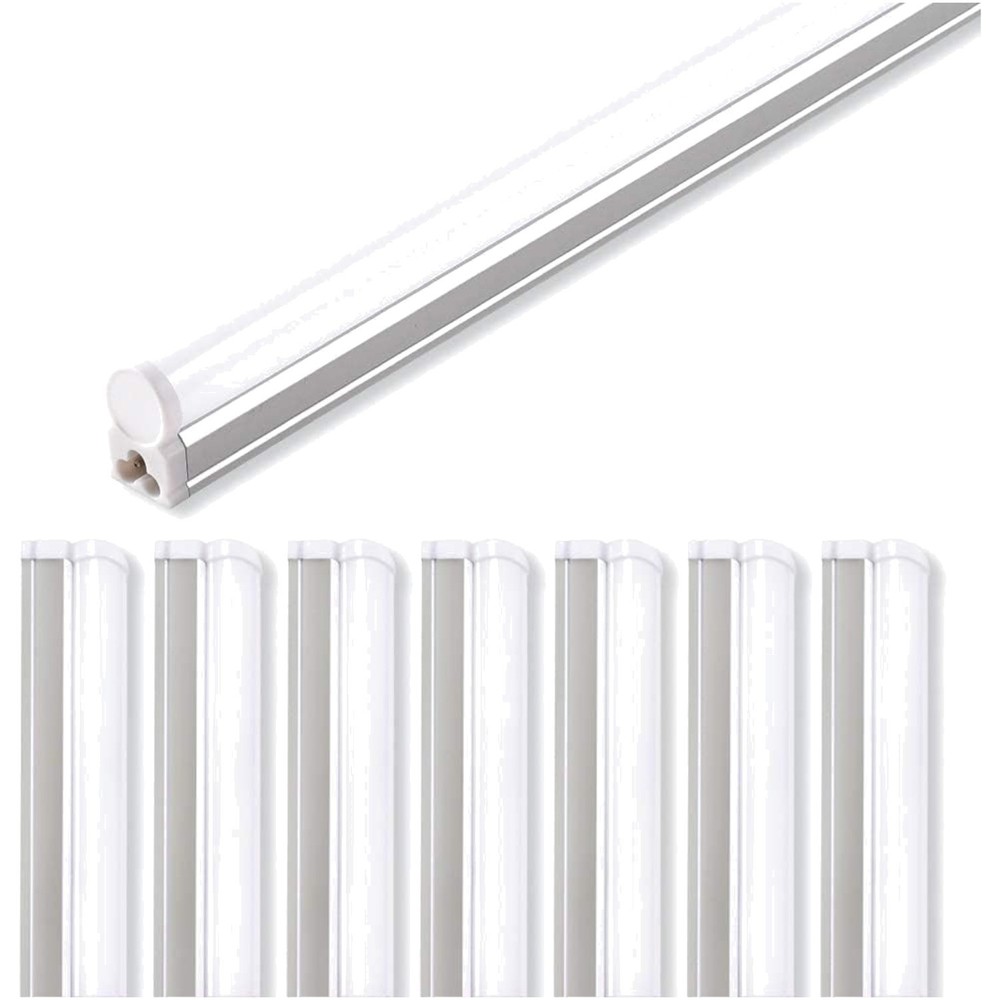 Linkable T5 LED Ceiling Light, 8 Pack, 4FT, 2200lm Bright White for Indoor Use